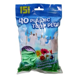 151 Plastic Tulip Pegs 40 Pack